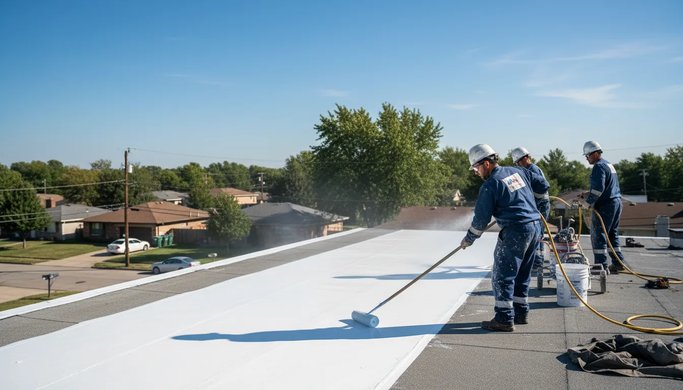 Commercial roof coating in Fairhaven, MA near me